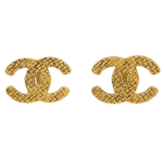 Chanel Gold CC Earrings Clip-On 29/2878 191855 - Picture 1 of 4